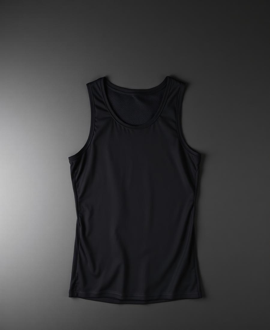 Airflow Muscle Tank — Open-cut mesh for the hottest sessions.
